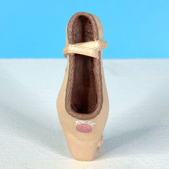 RARE Vintage 80s‎ Ballerina Shoe Slipper 3.5" Resin Figure Figurine - Picture 1 of 4